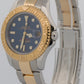Rolex Yacht-Master BLUE 18K Yellow Gold Stainless Steel 35mm Two-Tone 168623