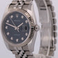 2011 Rolex DateJust 116234 Blue Jubilee Diamond 18K Steel 18K 36mm Box Papers