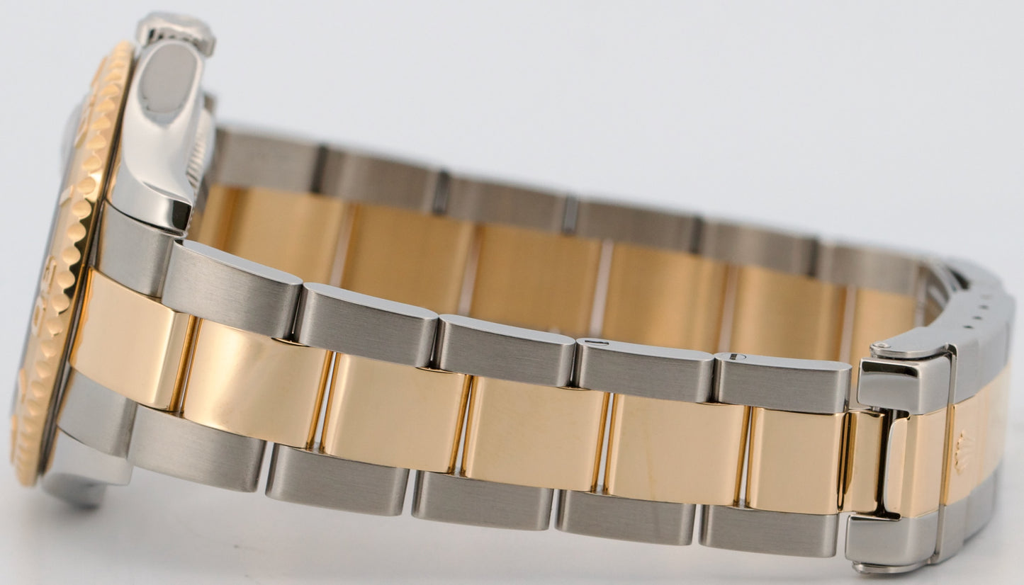 Rolex Yacht-Master BLUE 18K Yellow Gold Stainless Steel 35mm Two-Tone 168623