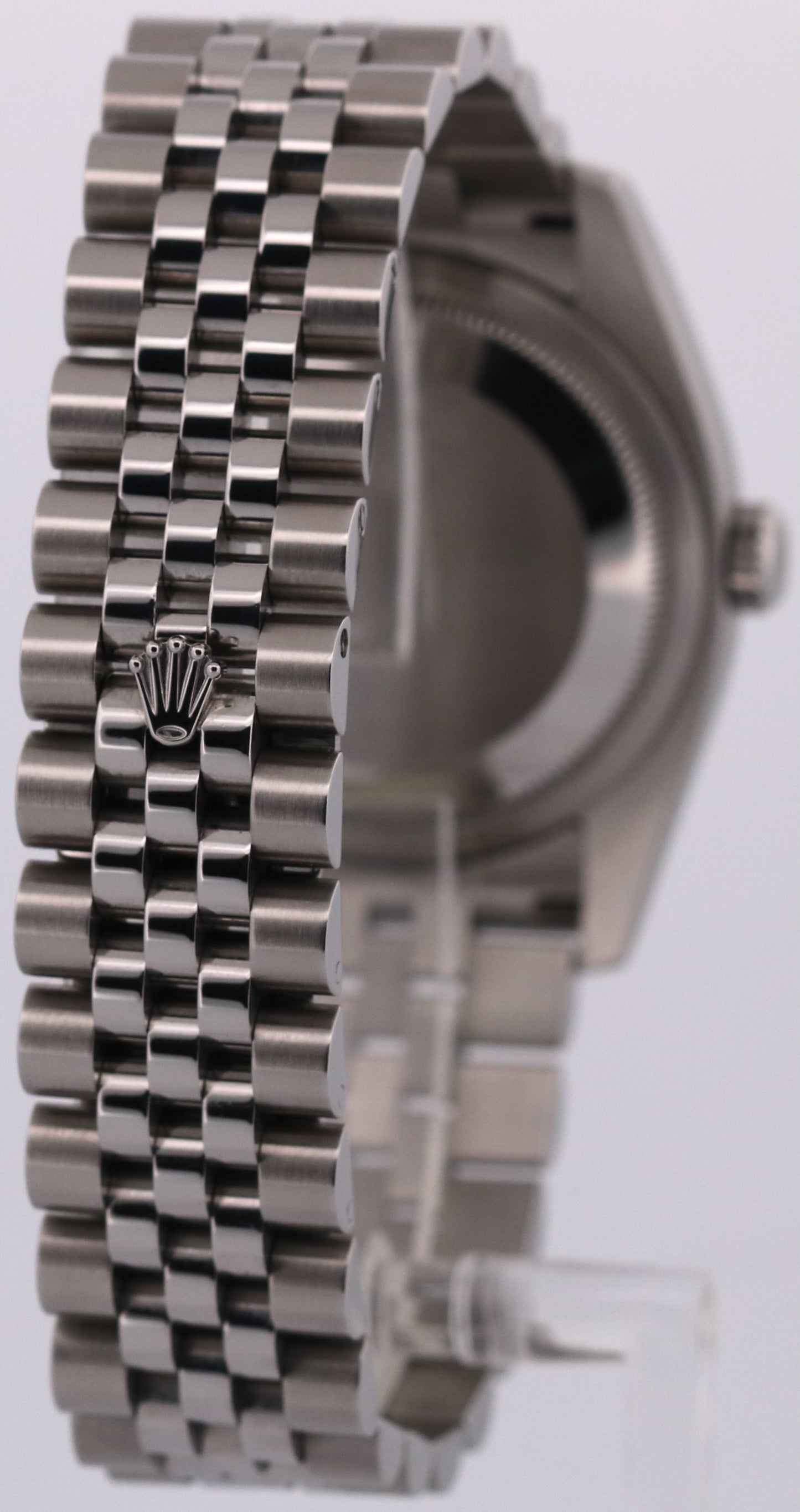 2011 Rolex DateJust 116234 Blue Jubilee Diamond 18K Steel 18K 36mm Box Papers