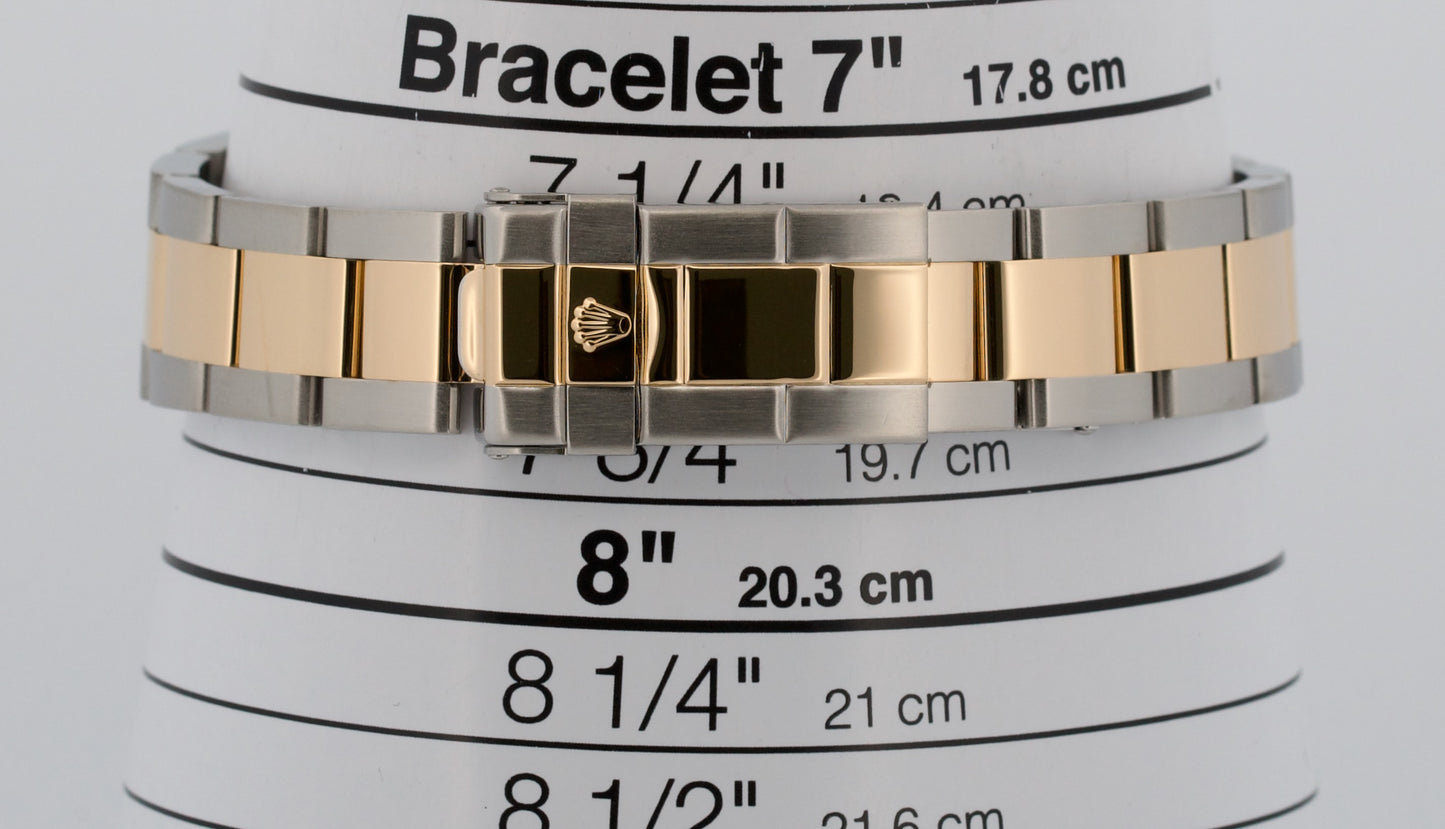 Rolex Yacht-Master BLUE 18K Yellow Gold Stainless Steel 35mm Two-Tone 168623