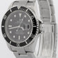 Rolex Submariner Date BLACK Stainless Steel REHAUT No-Holes 40mm Watch 16610