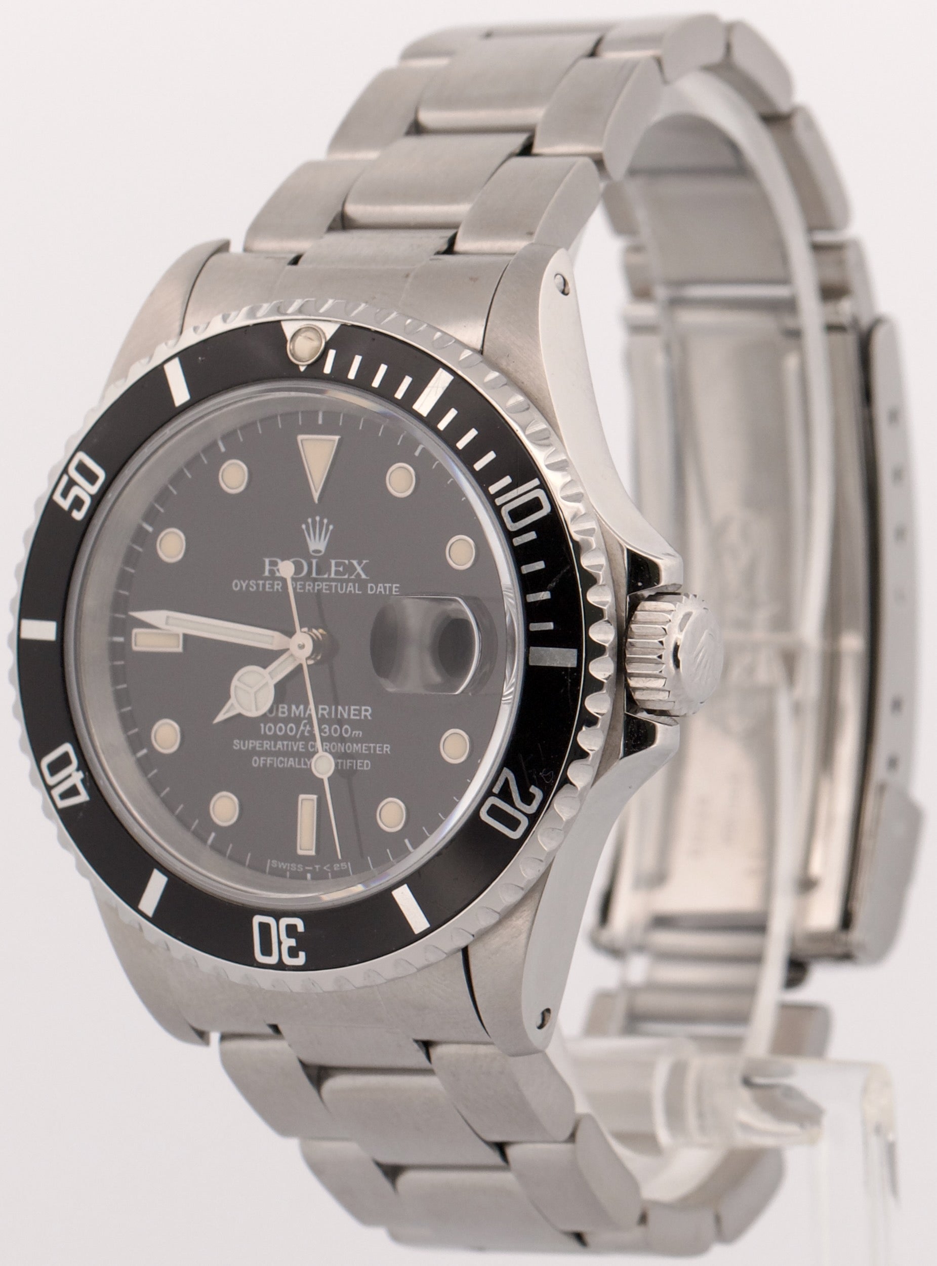 1991 Rolex Submariner Date PATINA BLACK Stainless Steel 40mm