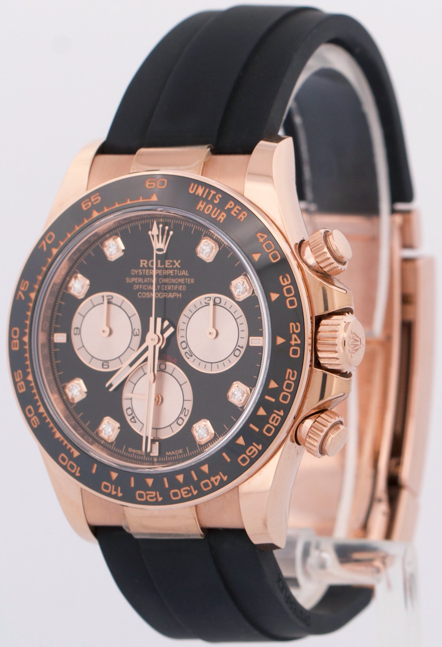 2024 PAPERS Rolex Daytona Cosmograph BLACK DIAMOND 18K Oysterflex 126515 BOX