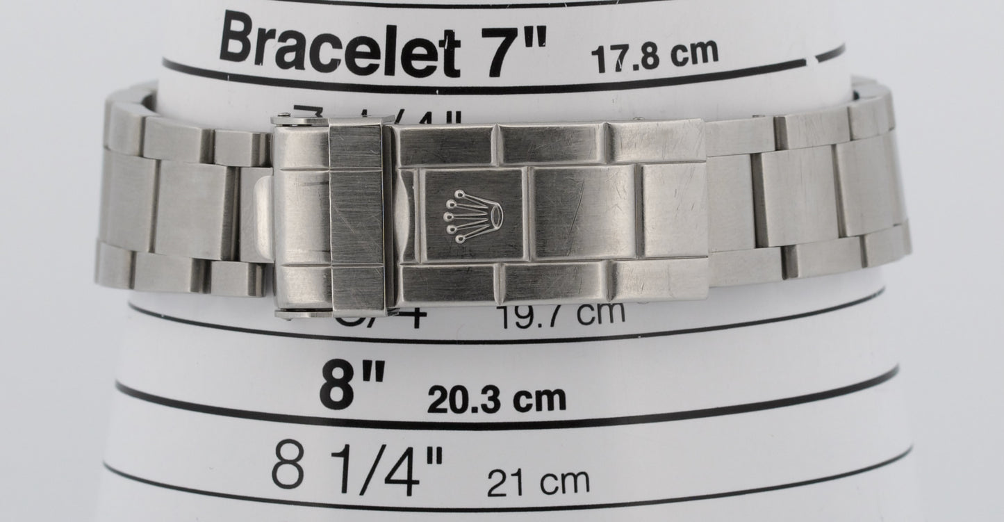 Rolex Submariner Date BLACK Stainless Steel REHAUT No-Holes 40mm Watch 16610