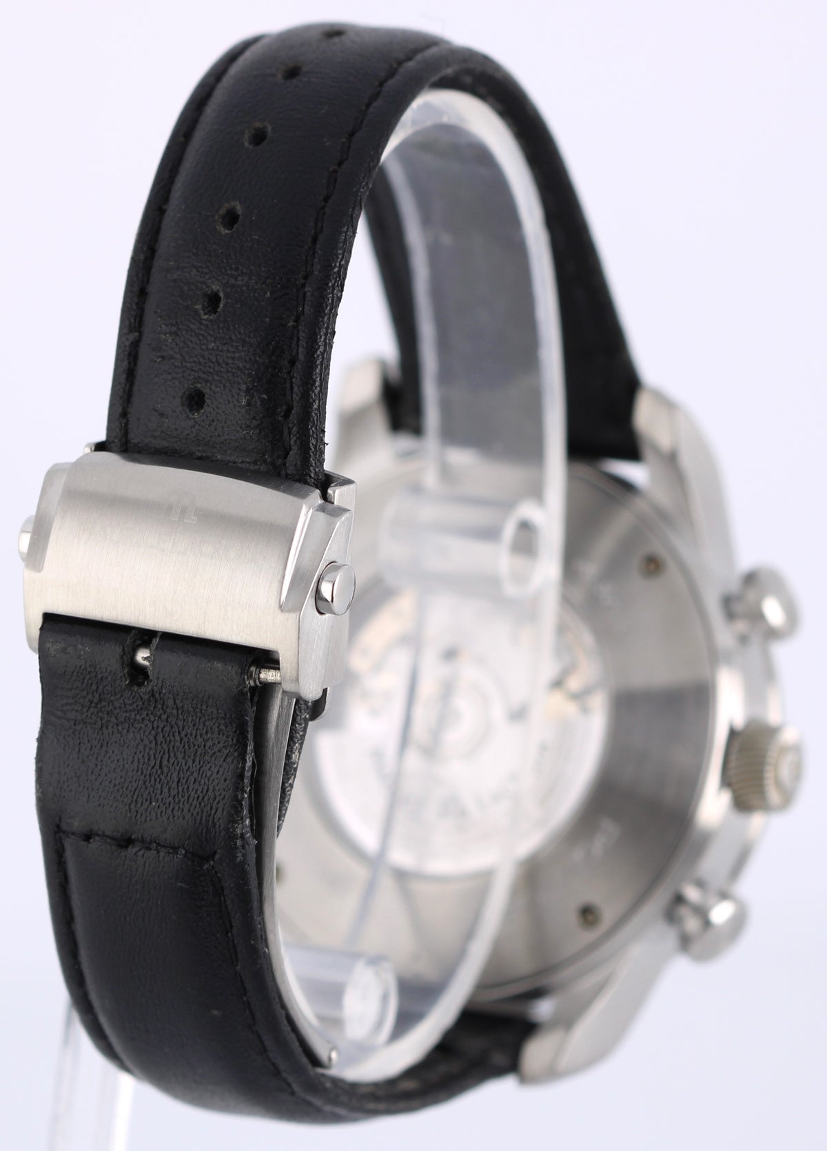 Maurice Lacroix Pontos Chronograph Retro PT6288 White 43mm Black Leather Watch