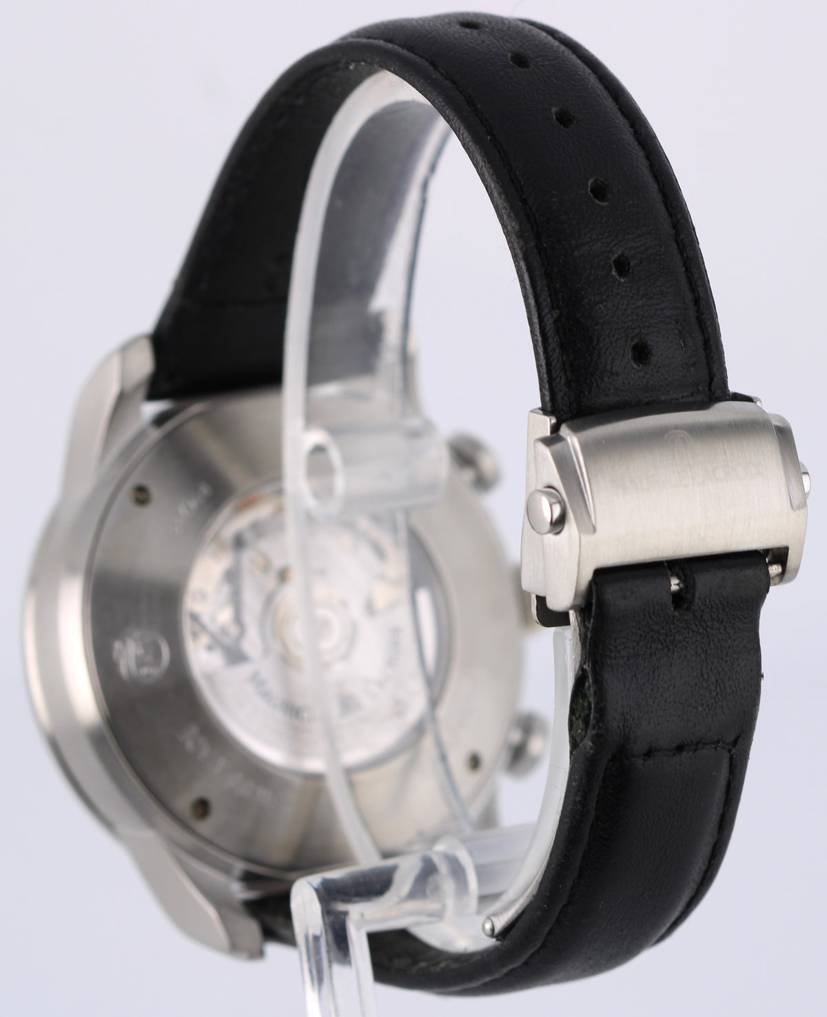Maurice Lacroix Pontos Chronograph Retro PT6288 White 43mm Black Leather Watch