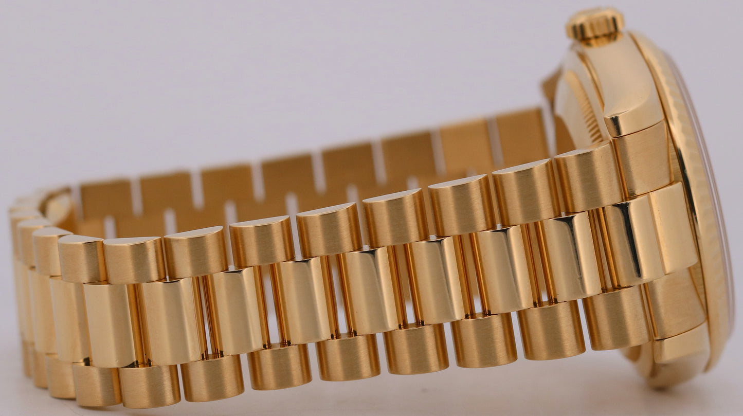 Rolex Day-Date 118238 Factory Diamond 18K Yellow Gold Random-Serial 36mm Box