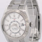 2024 PAPERS Rolex Sky-Dweller WHITE 18K Gold Steel 42mm OYSTER 326934 White BOX