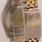 1983 Rolex DateJust 16013 White Roman Buckley Yellow Gold Steel Jubilee 36mm Box
