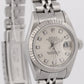 PAPERS Rolex DateJust 26mm SILVER DIAMOND 18K White Gold Steel JUBILEE 79174 BOX