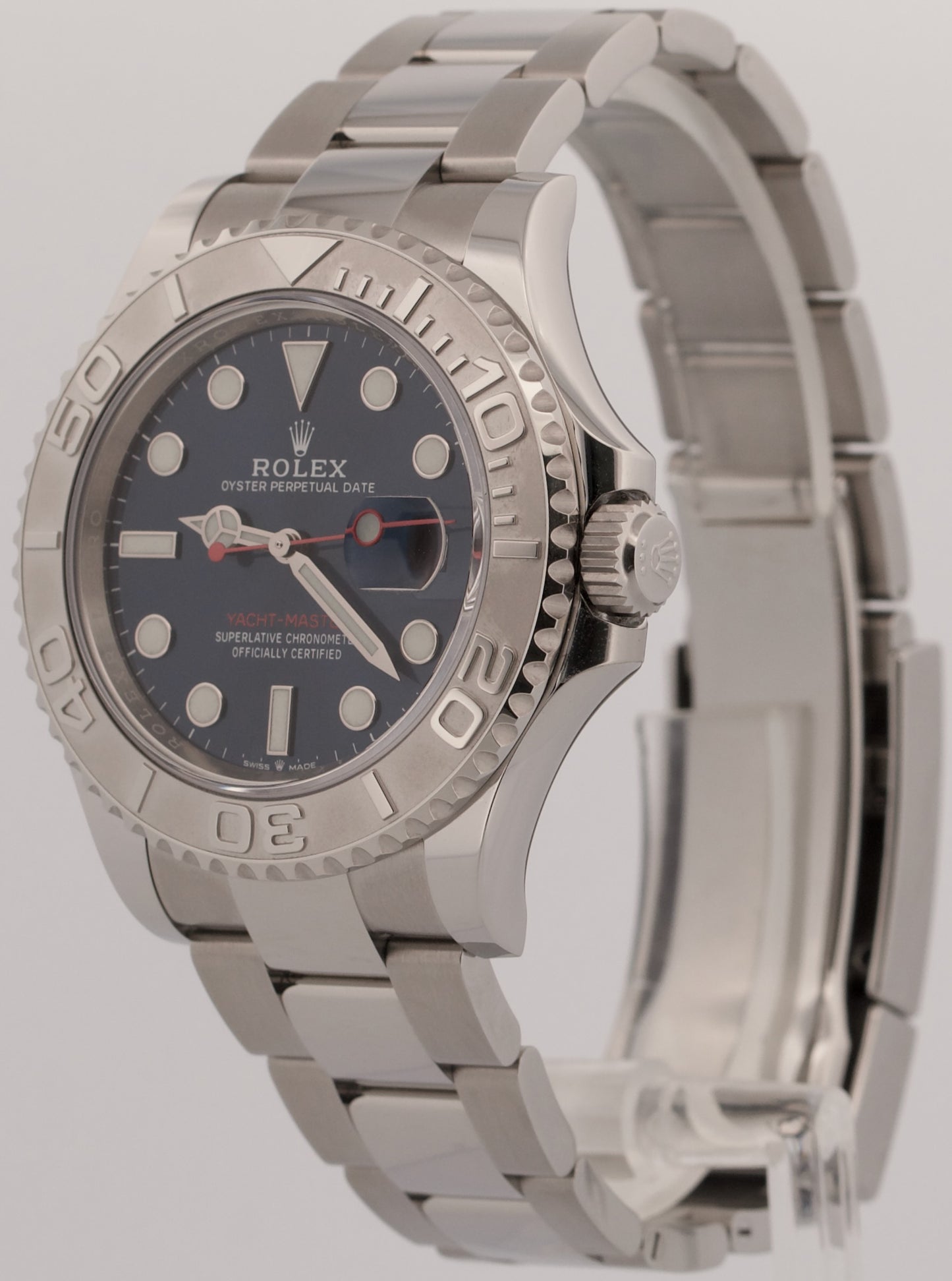 2021 Rolex Yacht-Master 126622 Blue Stainless Steel Platinum 40mm YM1 Box Papers