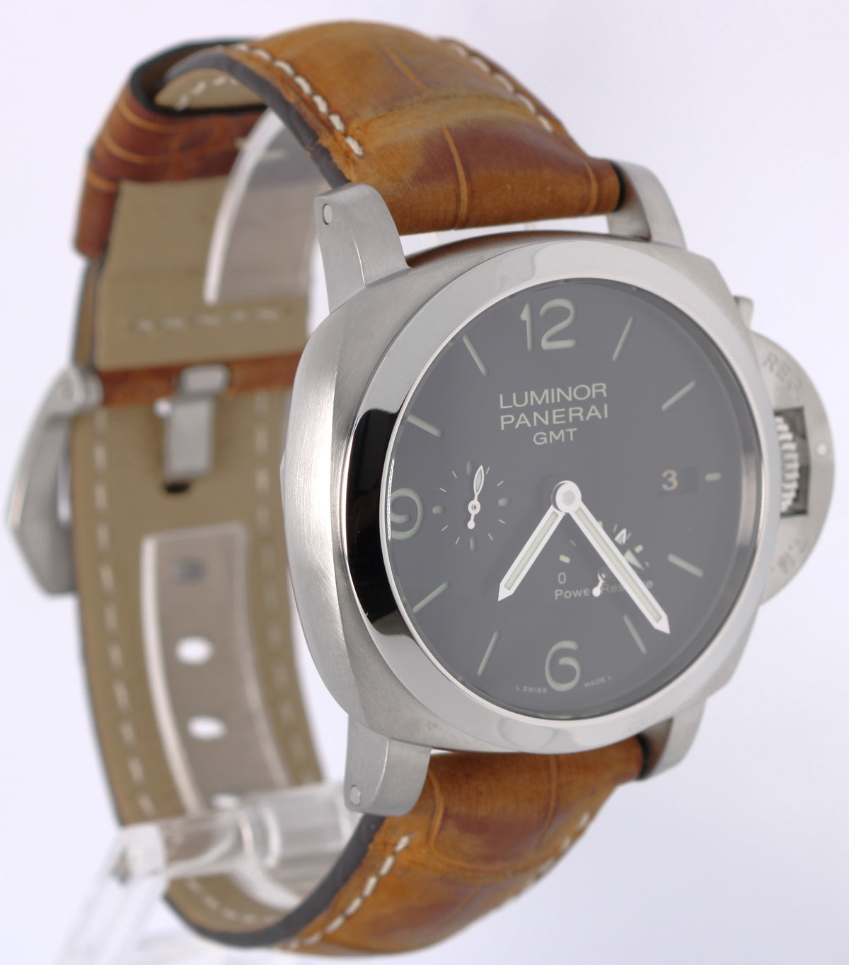 Panerai Luminor 1950 3 Days GMT Power Reserve PAM00321 Black 44mm Box Papers