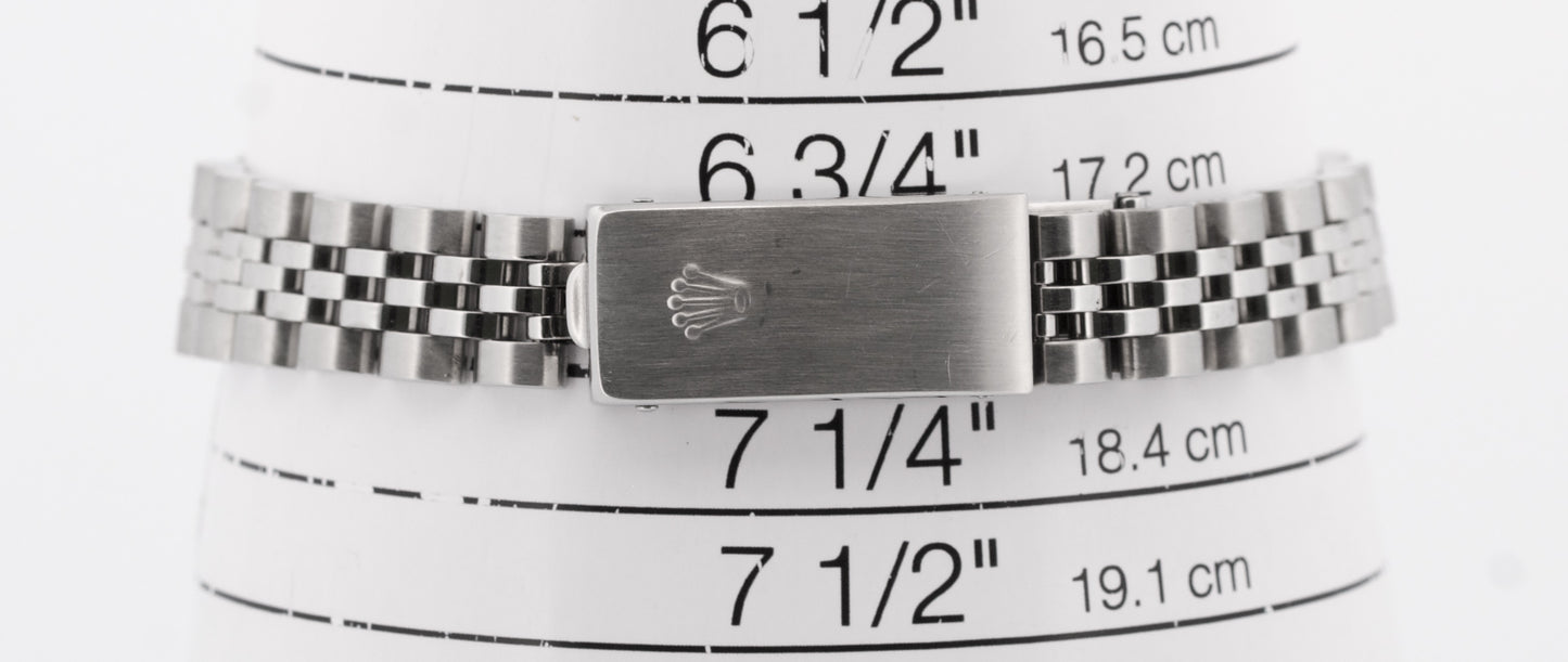 PAPERS Rolex DateJust 26mm SILVER DIAMOND 18K White Gold Steel JUBILEE 79174 BOX
