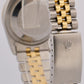 PAPERS Rolex DateJust 36mm FACTORY BLACK DIAMOND 18K Steel JUBILEE 16233 BOX