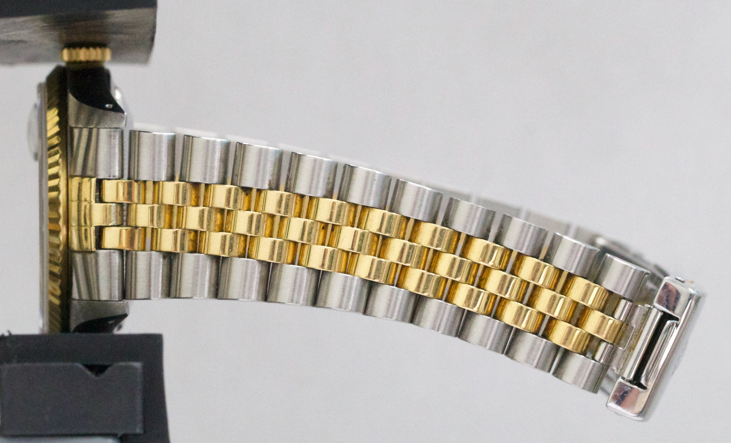 PAPERS Rolex DateJust 36mm FACTORY BLACK DIAMOND 18K Steel JUBILEE 16233 BOX