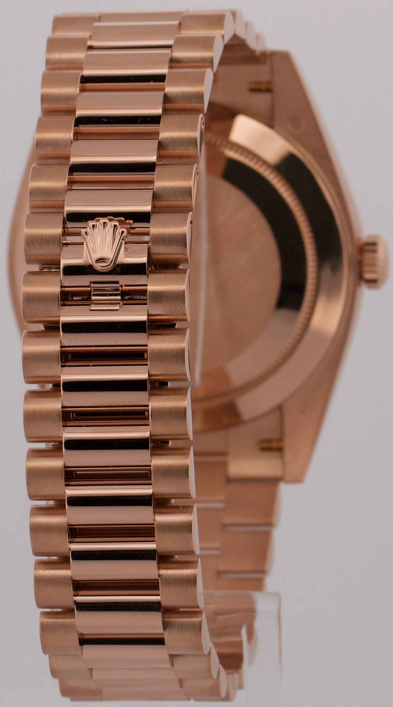 2019 Rolex Day-Date President 228235 Sundust Tapestry 18K Gold 40mm Box Papers
