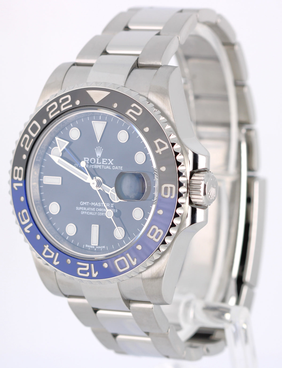 2019 Rolex GMT-Master II Batman 116710BLNR Blue Black 40mm Steel Watch Box Paper