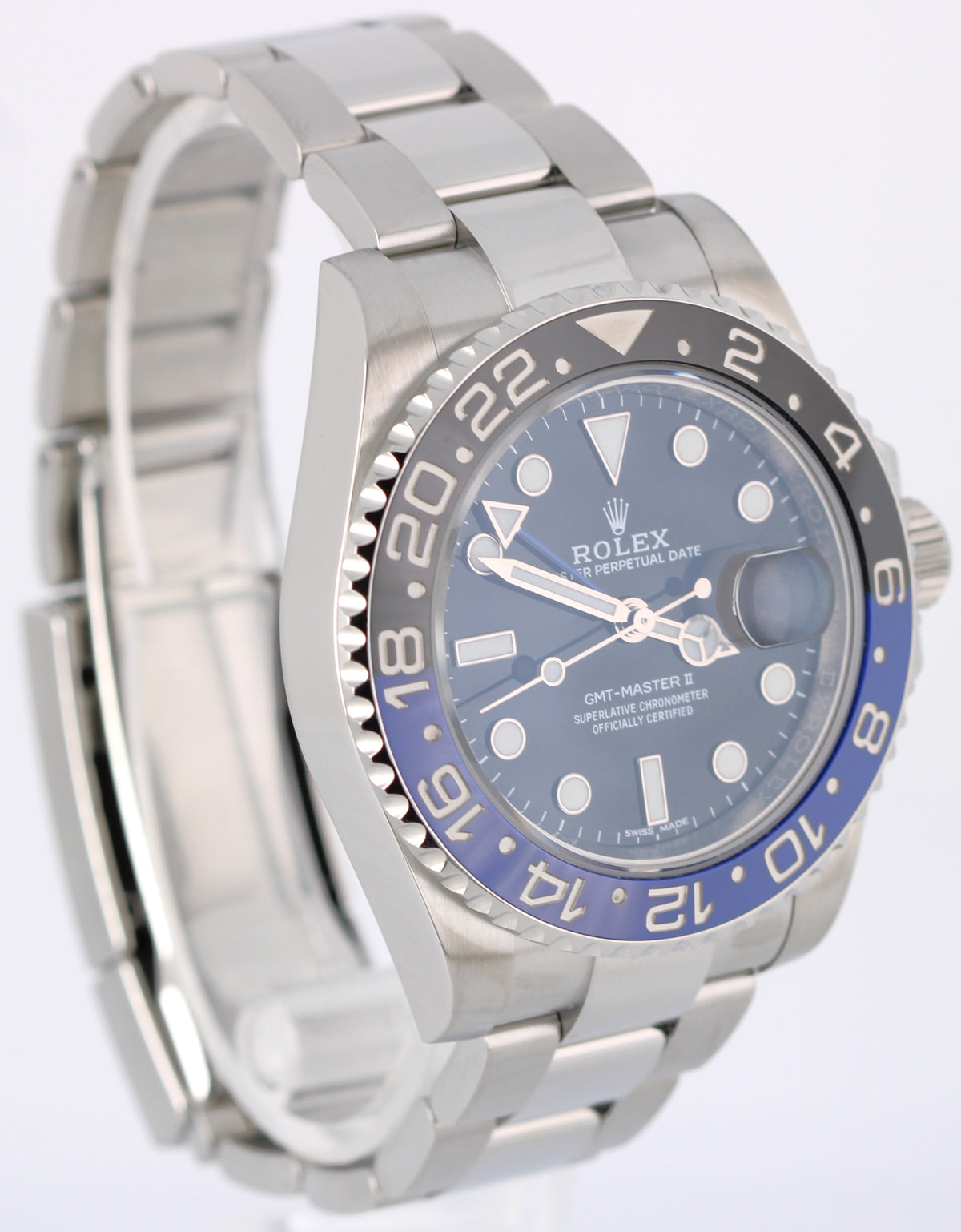 2019 Rolex GMT-Master II Batman 116710BLNR Blue Black 40mm Steel Watch Box Paper