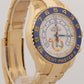 2016 Rolex Yacht-Master II 116688 White Blue 18K Yellow Gold 44mm Box Papers