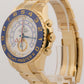 2016 Rolex Yacht-Master II 116688 White Blue 18K Yellow Gold 44mm Box Papers