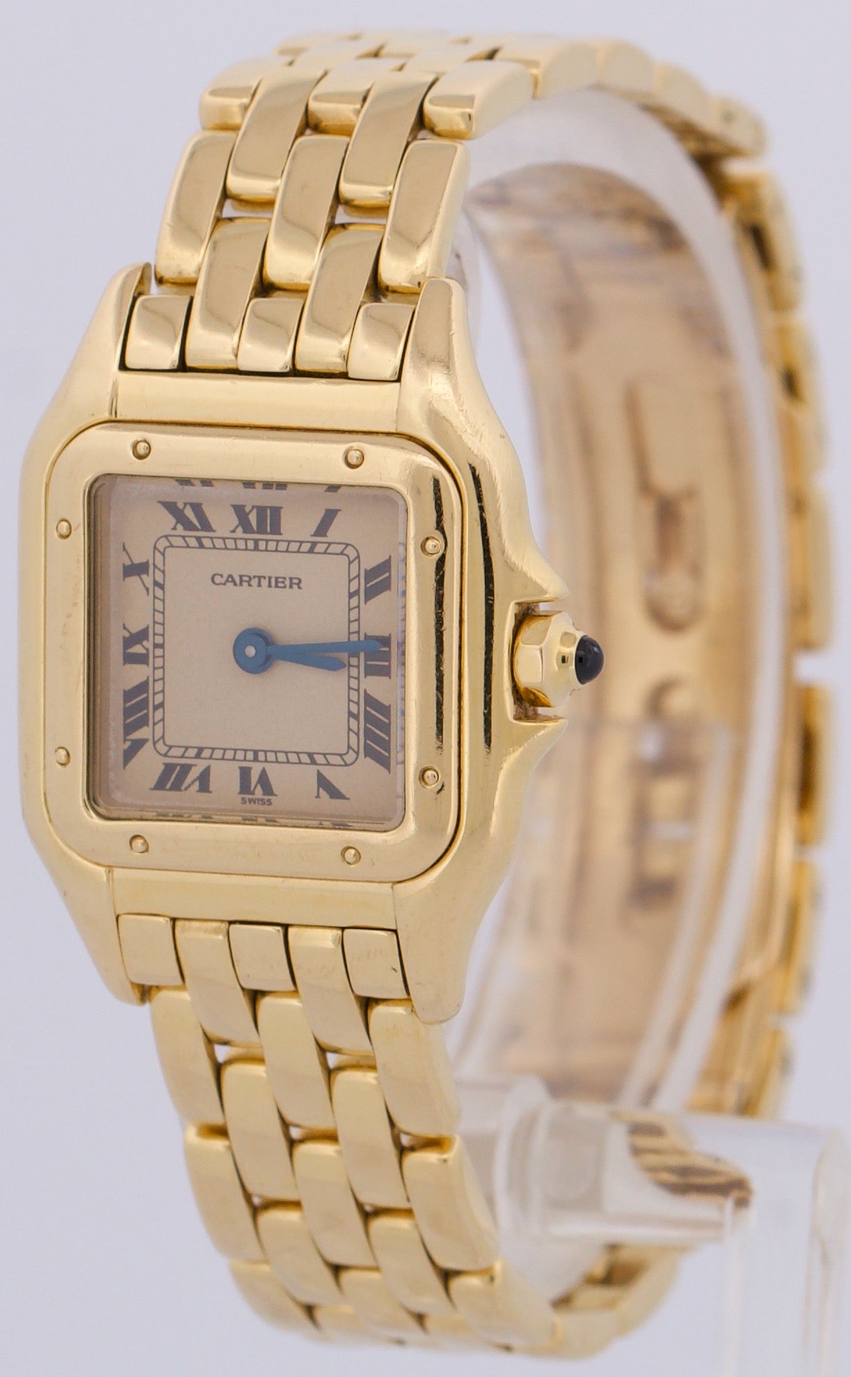 Ladies Cartier Panthere Small IVORY ROMAN 18K Yellow Gold 22mm Quartz 866911