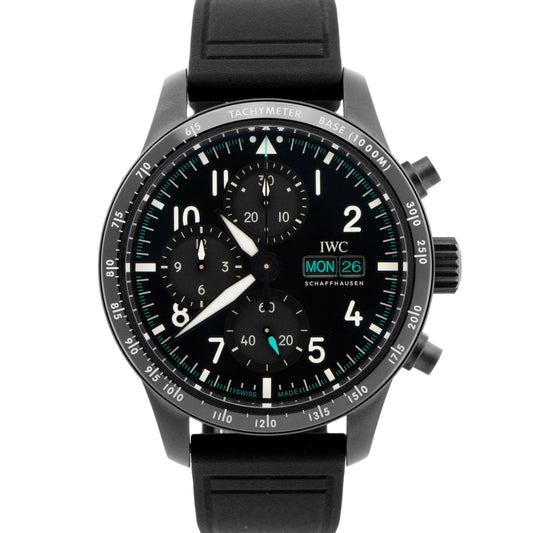 PAPERS IWC Pilot Chronograph AMG MERCEDES Petronas IW388306 Ceratanium 41mm BOX
