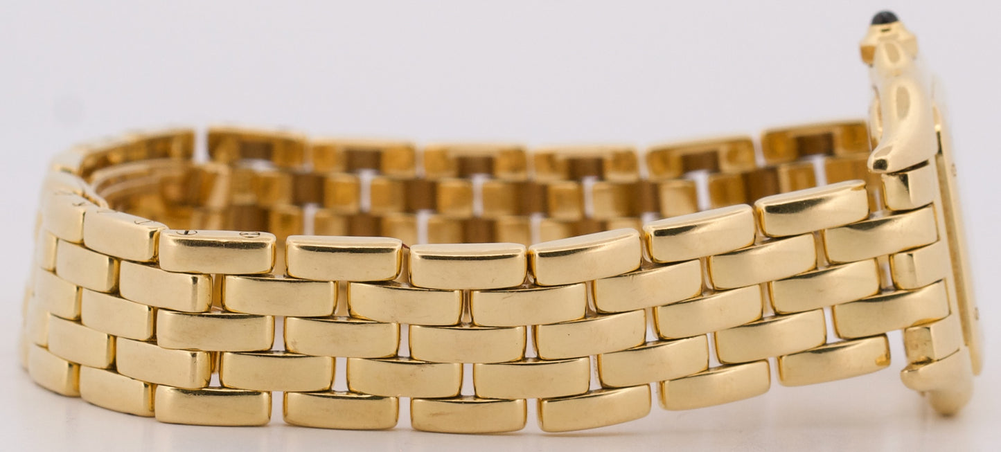 Ladies Cartier Panthere Small IVORY ROMAN 18K Yellow Gold 22mm Quartz 866911