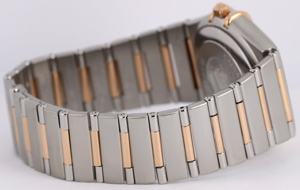 Omega Constellation 50 Years 1304.35.00 Two-Tone 18k Silver Diamond 35.5mm Watch