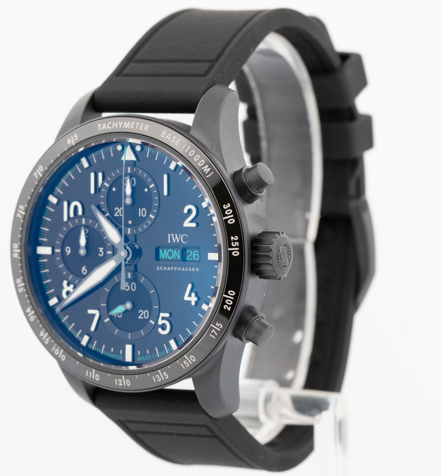 PAPERS IWC Pilot Chronograph AMG MERCEDES Petronas IW388306 Ceratanium 41mm BOX