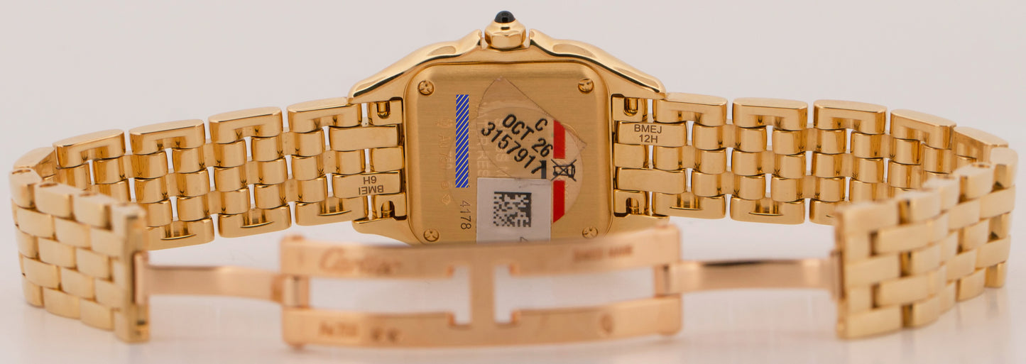 2024 Cartier Panthere 4178 WGPN0047 White 18K Yellow Gold Quartz 23mm Watch Box