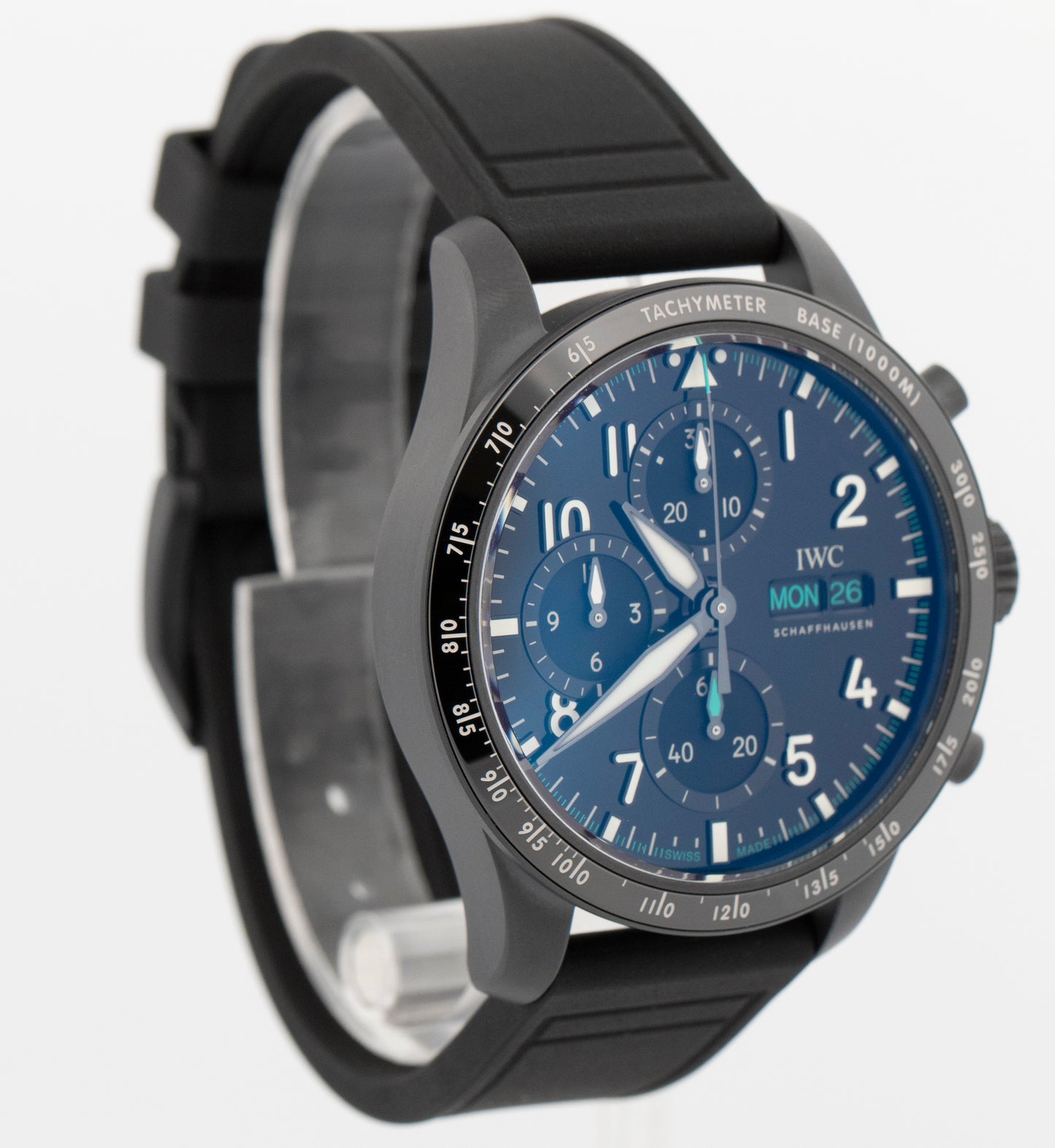 PAPERS IWC Pilot Chronograph AMG MERCEDES Petronas IW388306 Ceratanium 41mm BOX