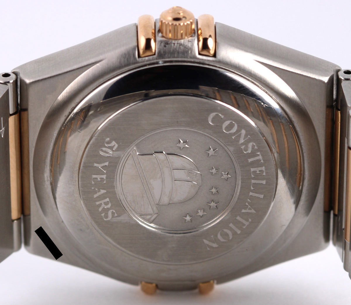 Omega Constellation 50 Years 1304.35.00 Two-Tone 18k Silver Diamond 35.5mm Watch