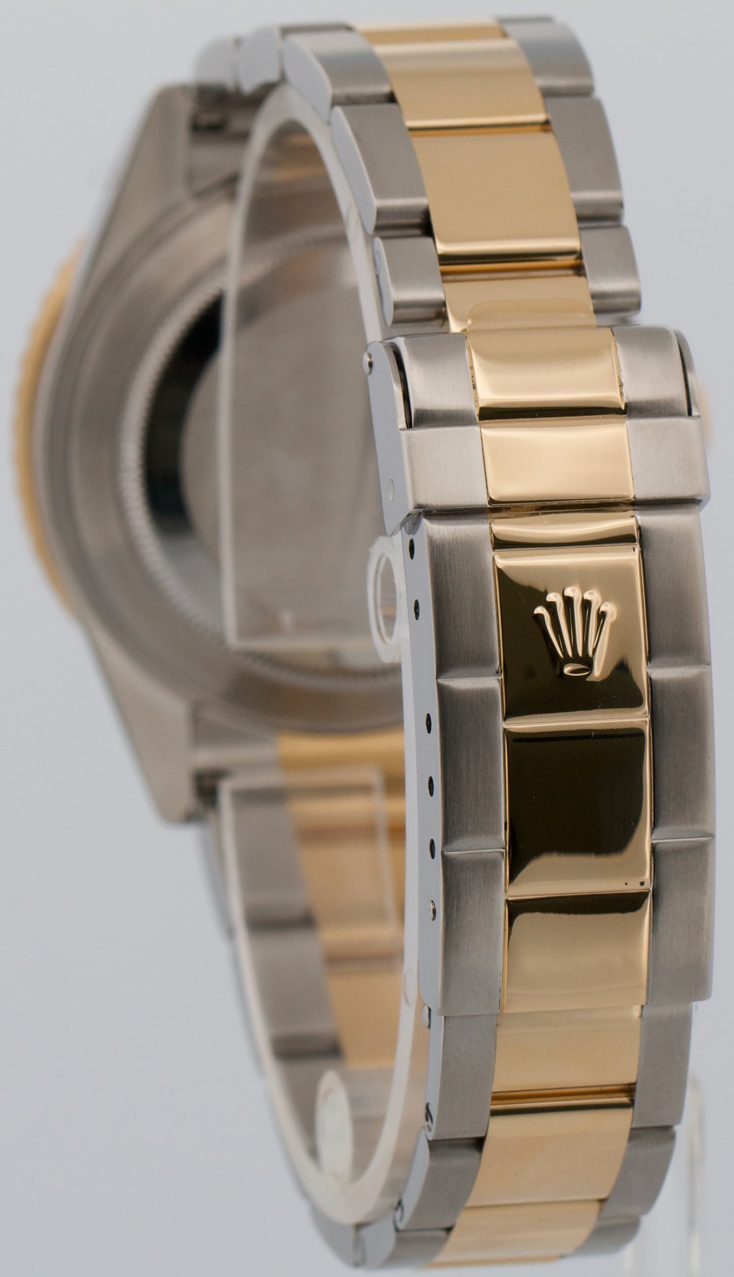 2006 Rolex Submariner Date 16613 Blue Two-Tone 18K No-Holes 40mm Box Papers