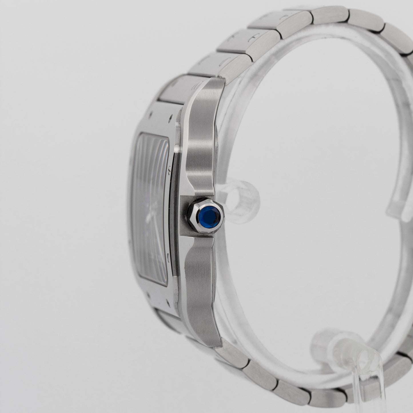 PAPERS Cartier Santos-Dumont GREEN Stainless Steel WSSA0062 4072 39.8mm BOX