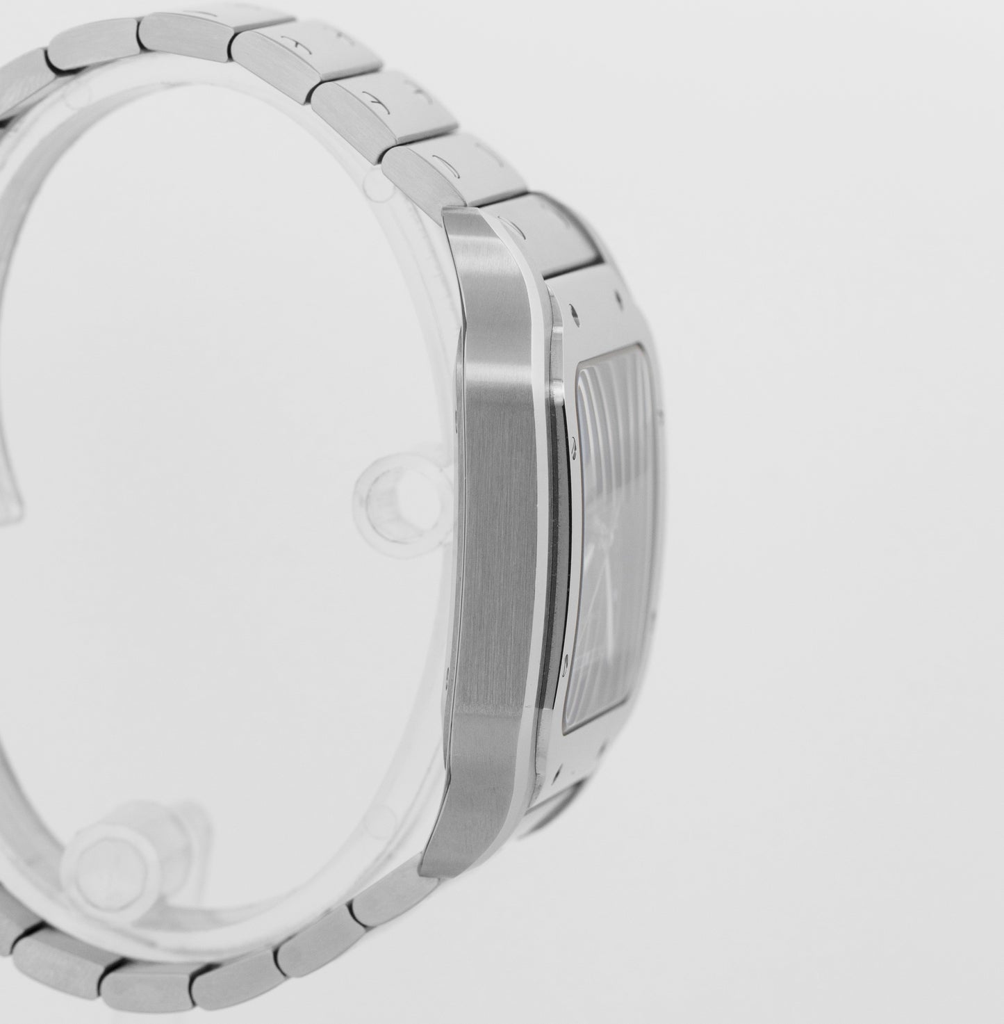 PAPERS Cartier Santos-Dumont GREEN Stainless Steel WSSA0062 4072 39.8mm BOX