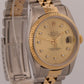 1991 Rolex DateJust 16233 36mm Champagne Diamond Two-Tone 18K Gold Jubilee Watch