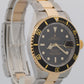 Rolex Submariner Date 16613 Black No-Holes 18K Yellow Gold Two-Tone 40mm Watch