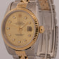 1991 Rolex DateJust 16233 36mm Champagne Diamond Two-Tone 18K Gold Jubilee Watch