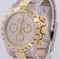 Rolex Daytona Cosmograph GRAY 18K Yellow Gold Two-Tone Stainless Steel 116523
