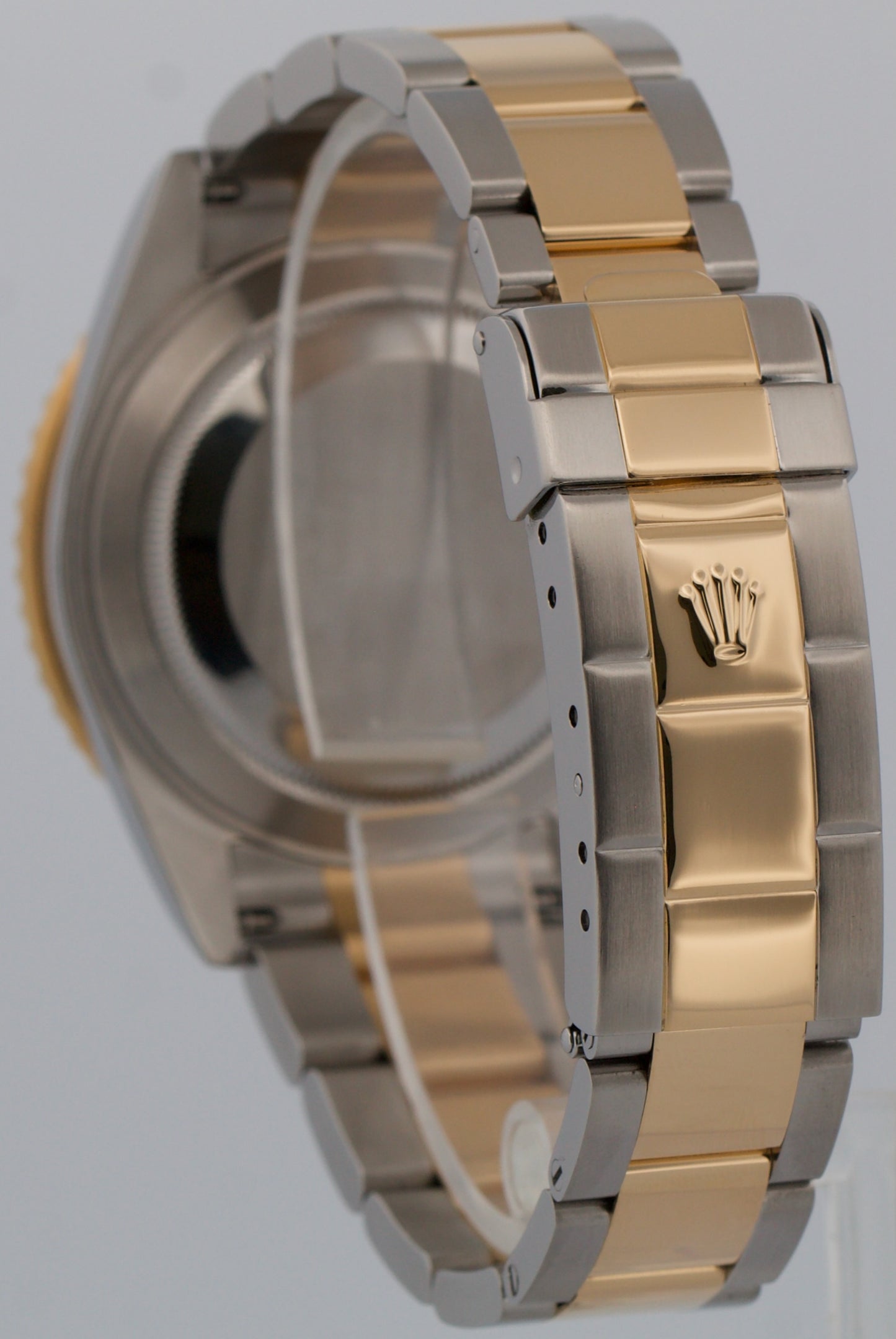 Rolex Submariner Date 16613 Black No-Holes 18K Yellow Gold Two-Tone 40mm Watch