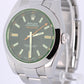 Rolex Milgauss 116400GV Black 40mm Green Crystal Stainless Steel Oyster Watch