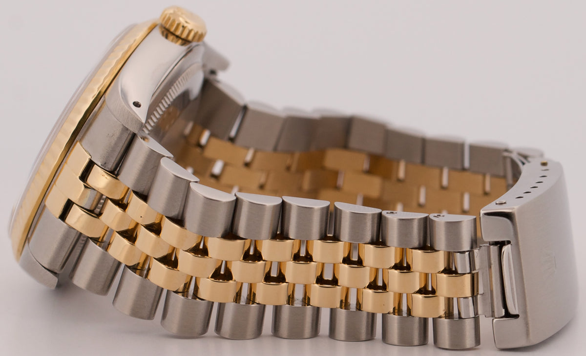 1991 Rolex DateJust 16233 36mm Champagne Diamond Two-Tone 18K Gold Jubilee Watch