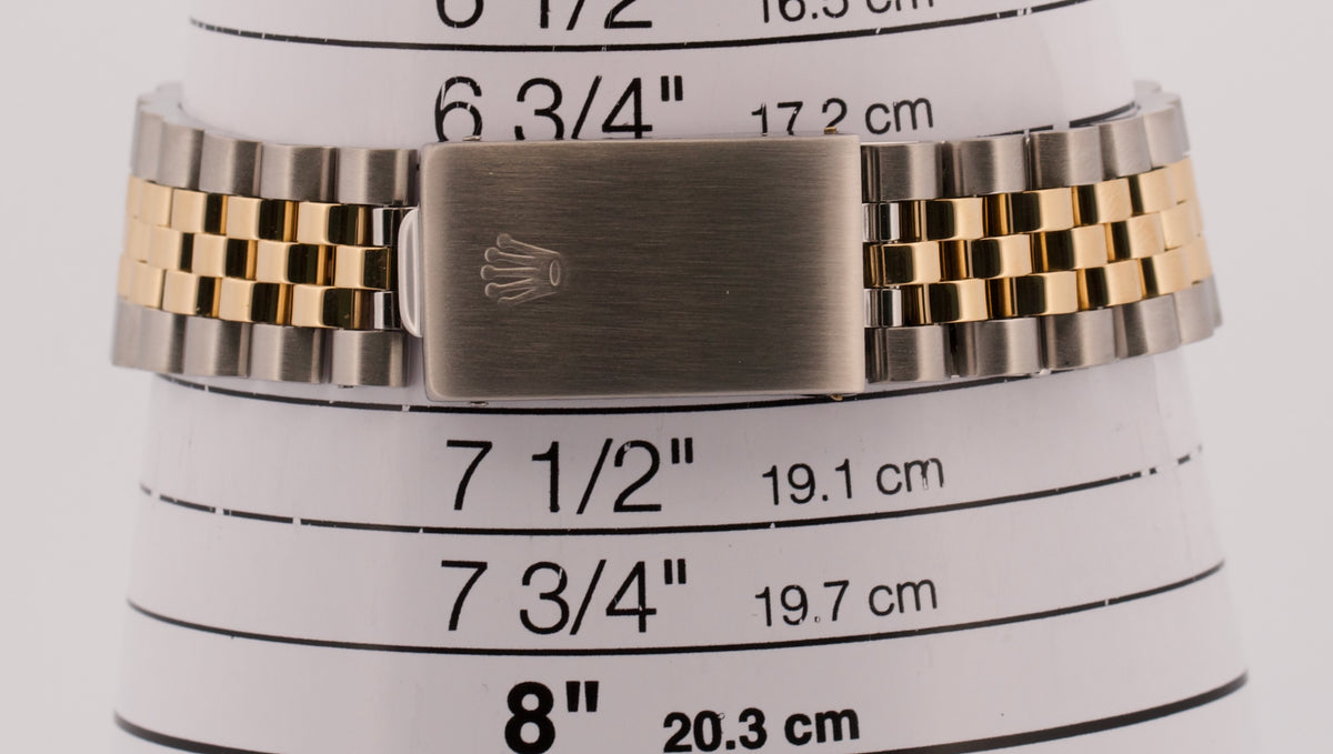 1991 Rolex DateJust 16233 36mm Champagne Diamond Two-Tone 18K Gold Jubilee Watch