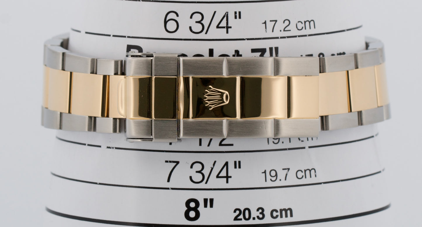 Rolex Submariner Date 16613 Black No-Holes 18K Yellow Gold Two-Tone 40mm Watch