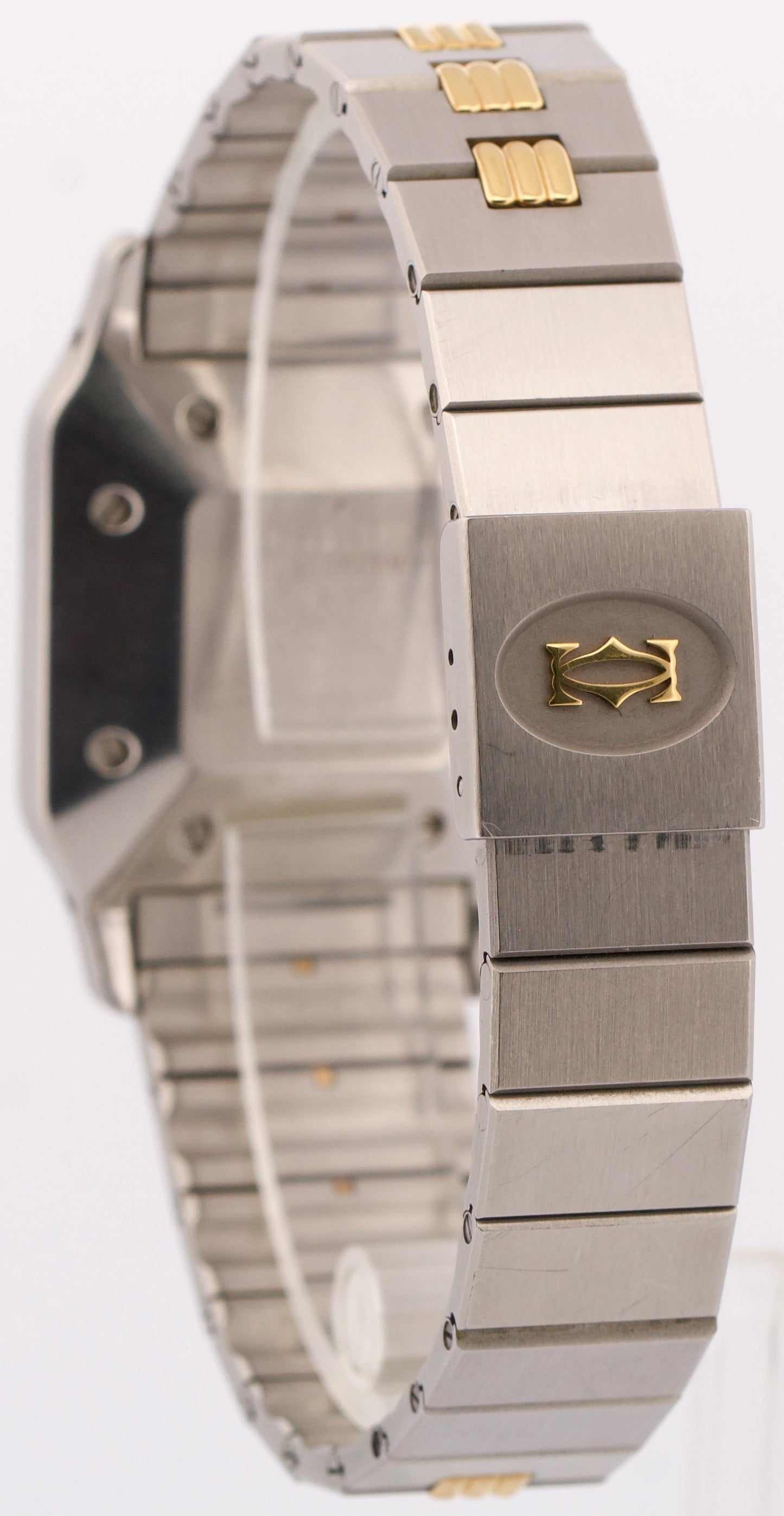 Cartier Santos Carree Two-Tone WHITE ROMAN 18k Steel Automatic 29mmX41mm 2961