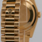 Rolex Day-Date President 118238 Champagne 18K Yellow Gold Fluted 36mm Watch