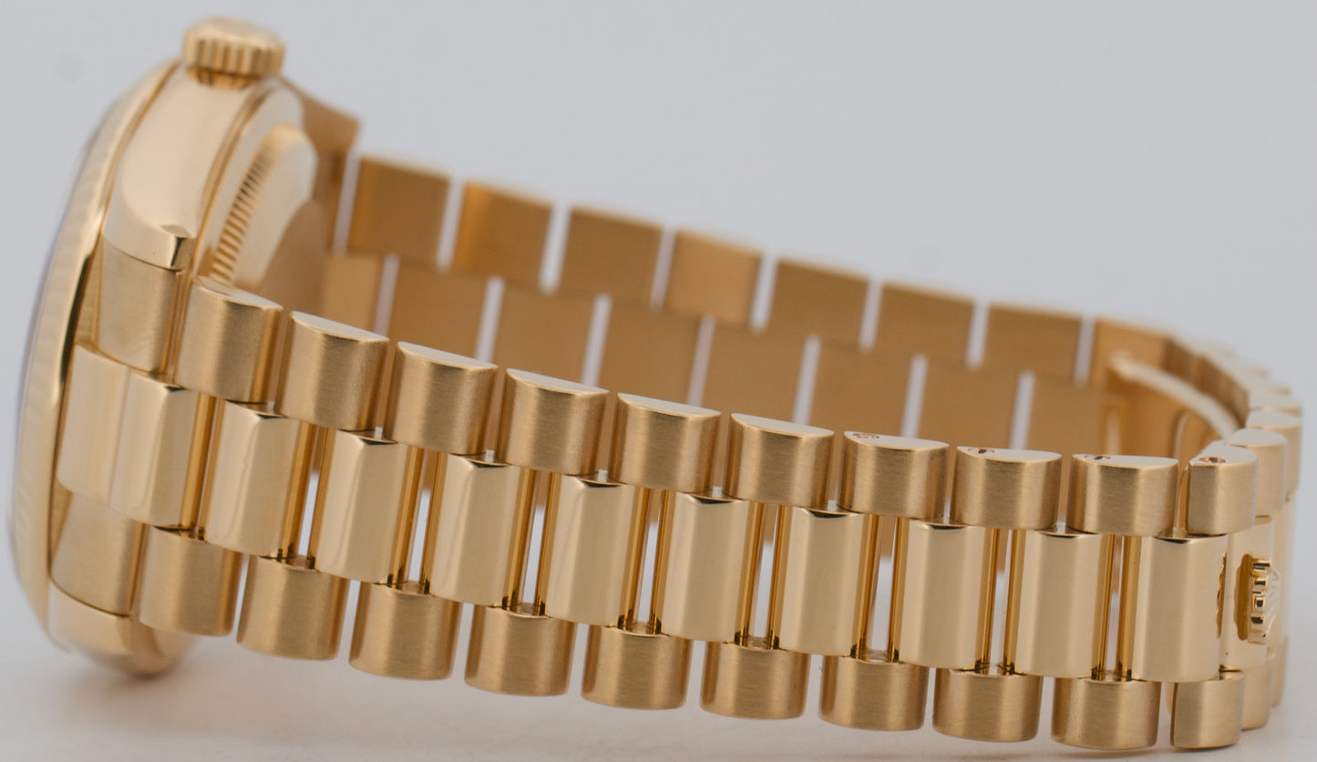 Rolex Day-Date President 118238 Champagne 18K Yellow Gold Fluted 36mm Watch