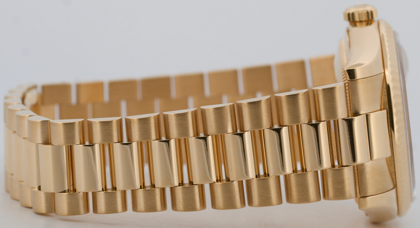 Rolex Day-Date President 118238 Champagne 18K Yellow Gold Fluted 36mm Watch