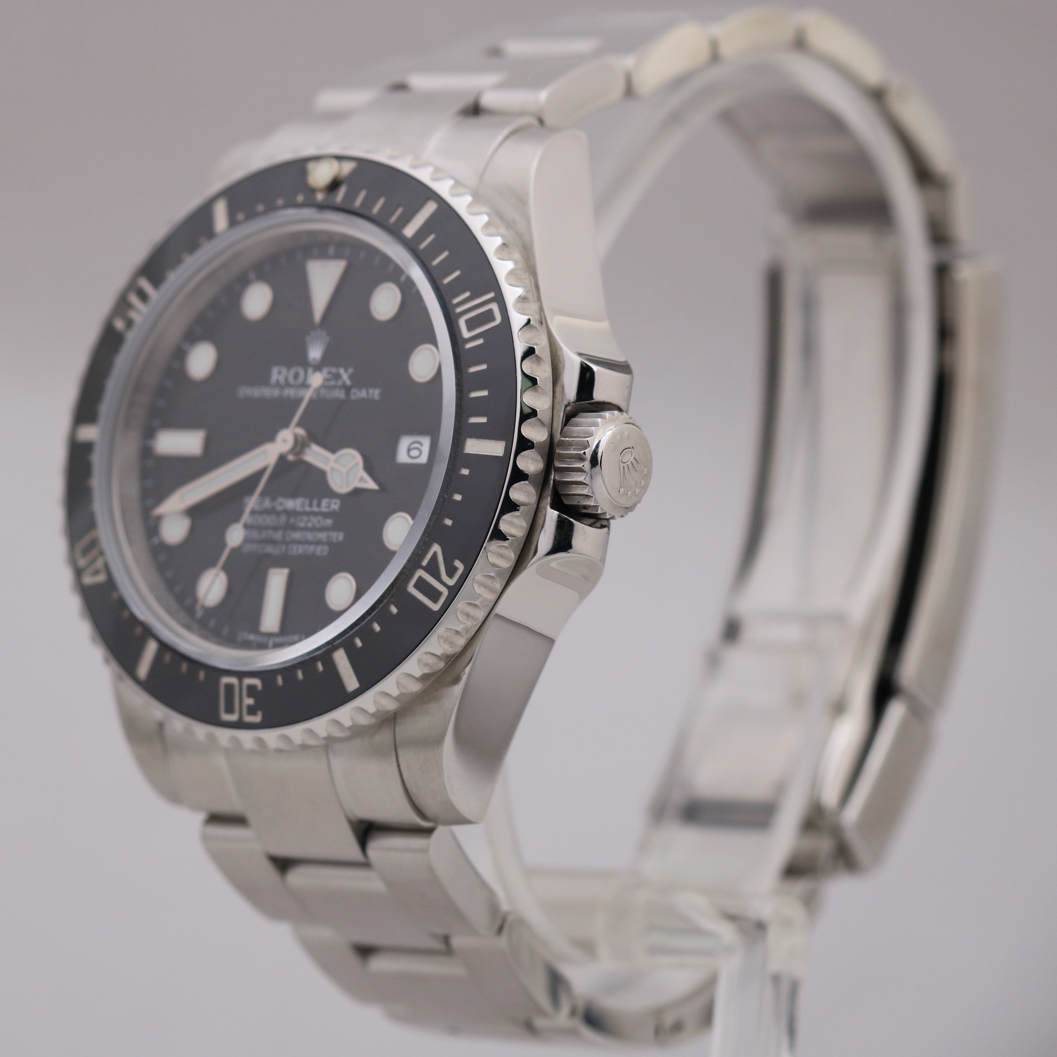 MINT Rolex Sea Dweller 4000 SD4K Black Ceramic Stainless Steel